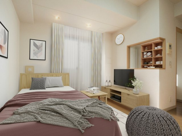 スレッサ南浦和の居間・リビング|※CGイメージ（別間取り）家具家電はつきません