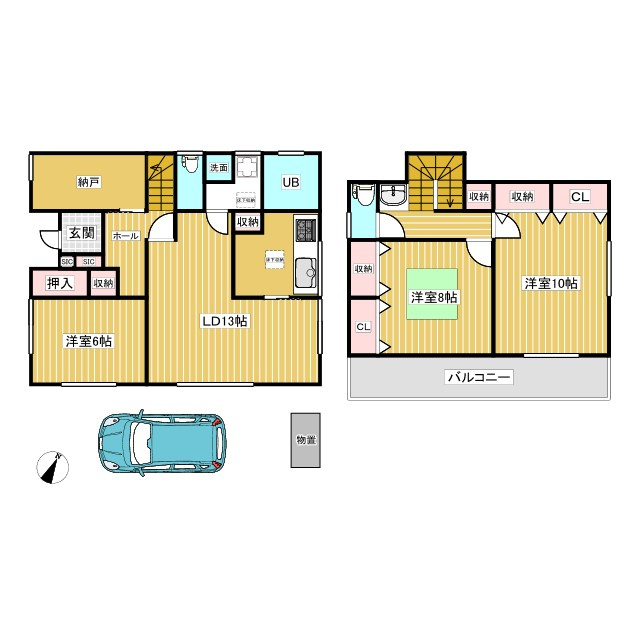 ㈱いづみや東大成町住宅の間取り