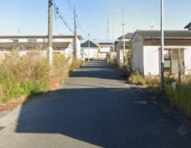 【新築戸建】　いわき市平南白土2期の前面道路含む現地写真|東側5.9ｍ公道