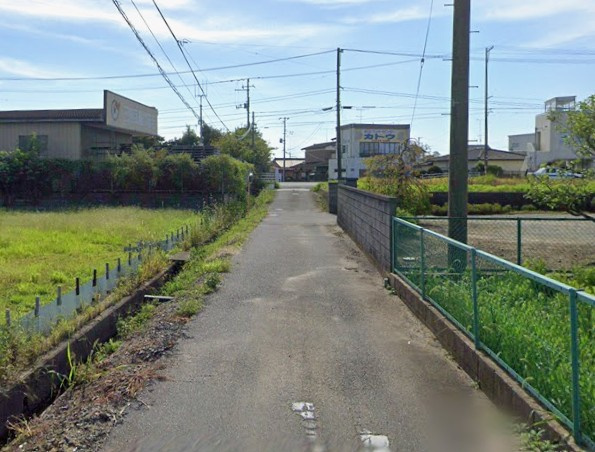【新築戸建】　いわき市四倉町上仁井田2期　長期優良住宅の前面道路含む現地写真|北東側3.44ｍ公道