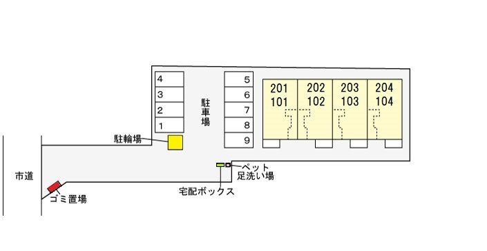 ウエスティアの区画図