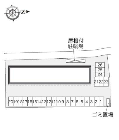 レオパレスソレアード国分寺の区画図