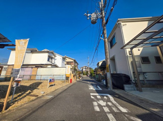 【前面道路含む現地写真】 | 宇治市槇島町北内　売土地　建築条件無し