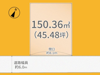 【土地図】 | 城陽市寺田大谷　売土地　建築条件無し