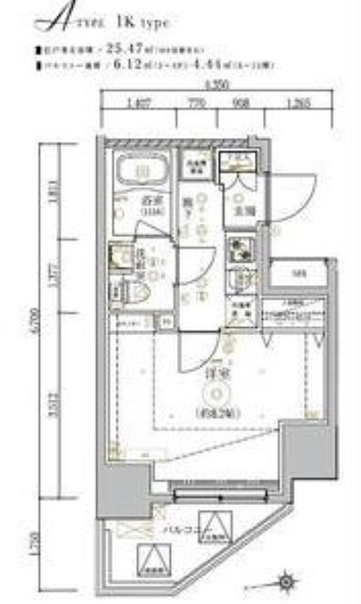 ベルシード大島の間取り