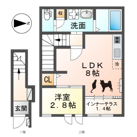 ウエストウイングⅣの間取り