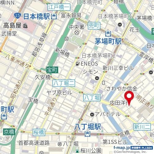 パレステュディオ東京八重洲通りの地図
