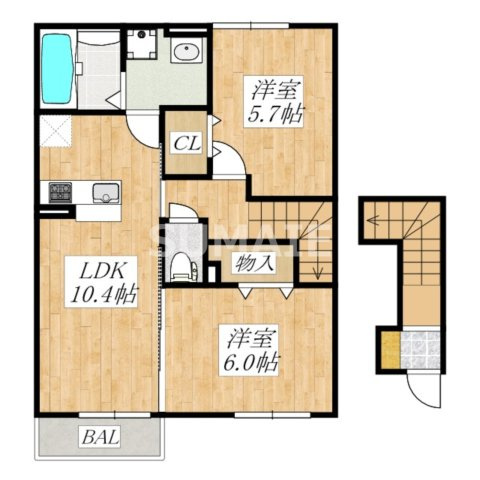グランデ　Ⅰの間取り|間取図です☆