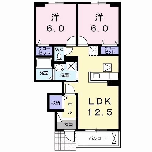 プレジール　Ｂの間取り