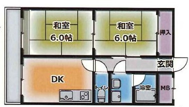 ハイツ菊水の間取り