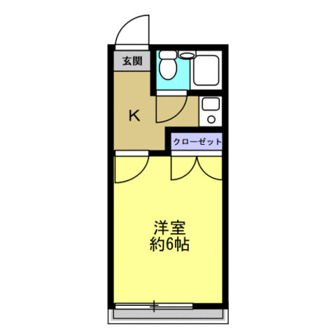 ハイツ神大寺の間取り|左右反転の場合があります。