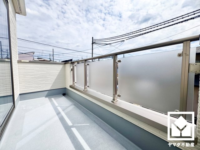宇治市羽拍子町　2期　4号地のバルコニー