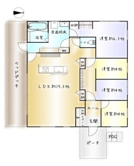 【間取り】 | 鹿屋市旭原町　未入居戸建