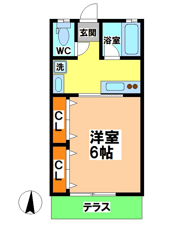 ペルシアーナ三鷹台の間取り