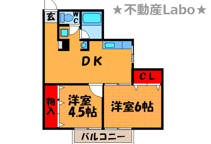 第1新見ハイツの間取り