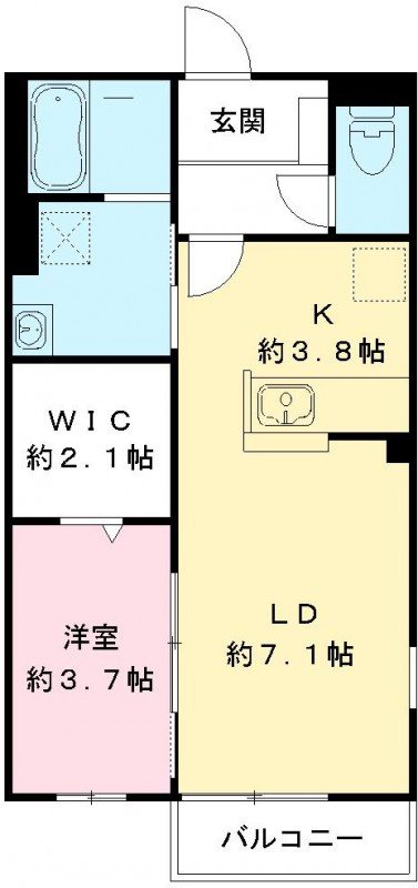 メルベーユコート　Ｃの間取り