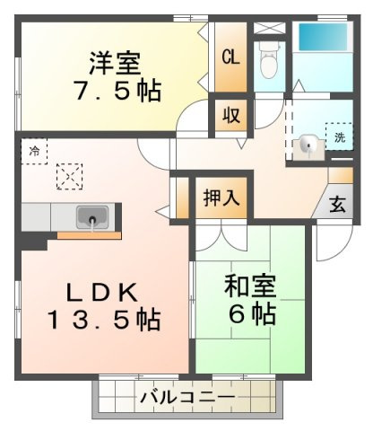 グランディールの間取り