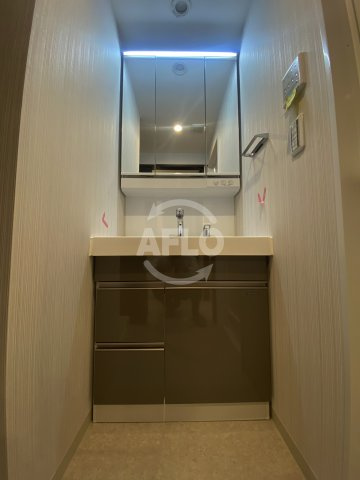 エステムコート大阪福島ルアーナの独立洗面台|エステムコート大阪福島ルアーナ　洗面所