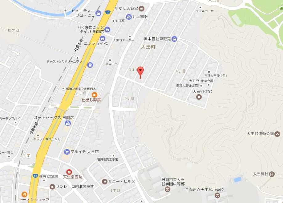 グリーンヒルの地図