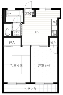 【間取り】 | 溝の口コーポラス