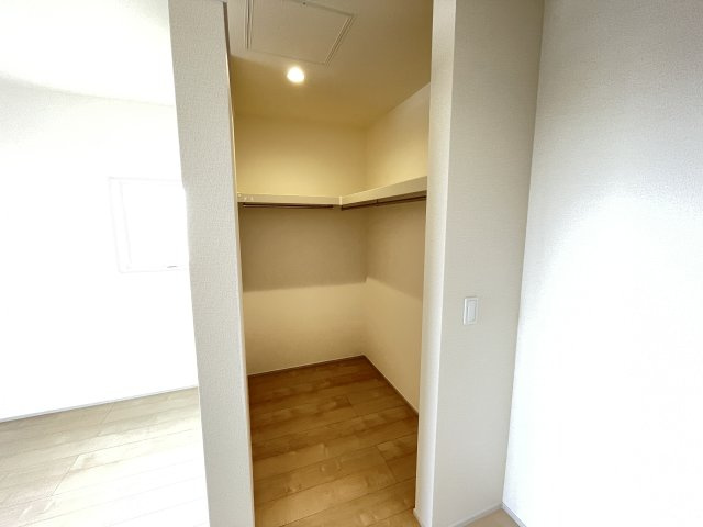 高崎市新町第８（全5棟）1号棟の収納|建物完成済みでございます。お部屋のご内覧可能でございます。お気軽にお問合せ下さいませ(^▽^)/