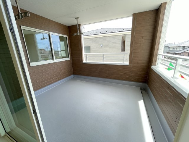 高崎市新町第８（全9棟）2号棟のバルコニー