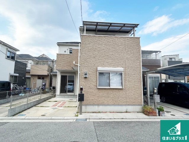 尼崎市大島　中古一戸建ての外観|周辺は落ち着いた街並みの住宅地！子育てがしやすい住環境です！気になることがありましたら、お気軽にお問い合わせください！