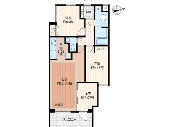 Beverly Homes 豊島園の間取り