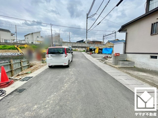 宇治市羽拍子町　2期　1号地の前面道路含む現地写真|4月7日　現地写真更新