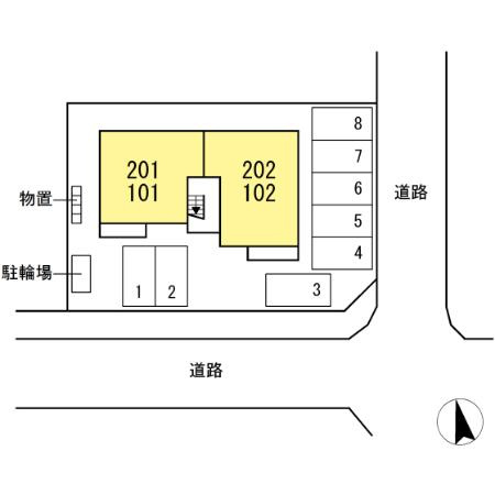 カンパーレ　Hの区画図