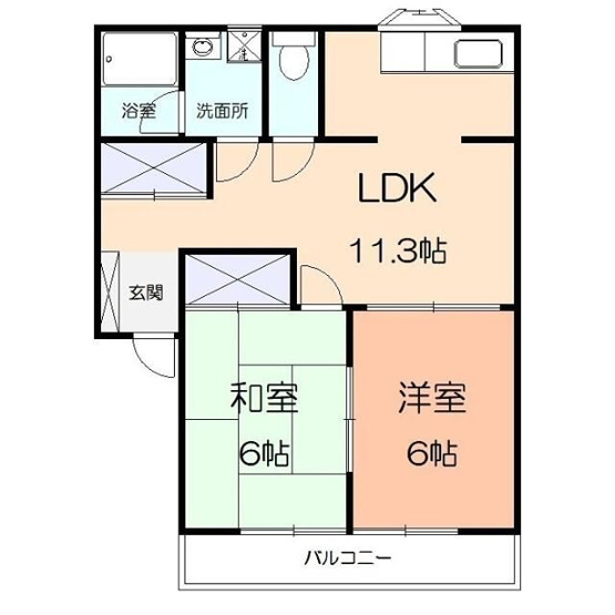 【間取り】 | ハイツKAM(ハイツケイエーエム)
