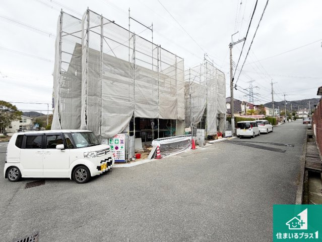 神戸市北区小倉台　第6期　新築一戸建ての前面道路含む現地写真|周辺は落ち着いた街並みの住宅地！子育てがしやすい住環境です！まだ未完成ですが、現地でしかわからない事もございます。是非一度ご覧ください。