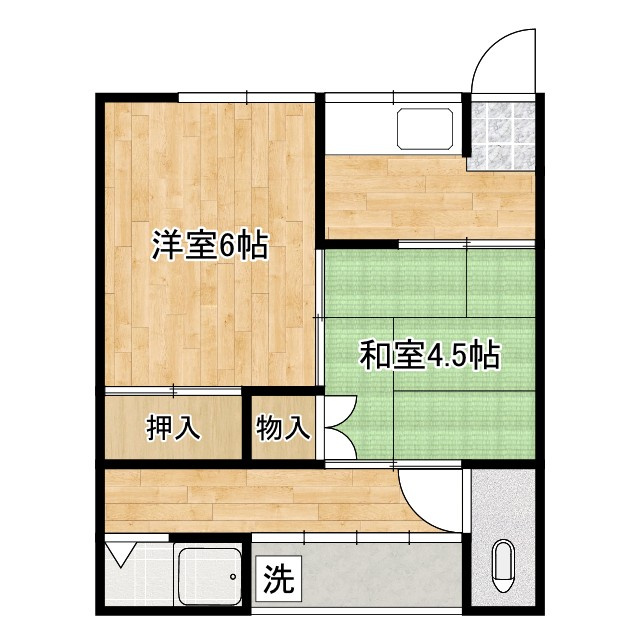 あさか荘の間取り