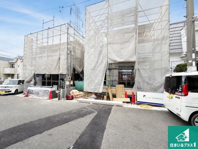 神戸市北区小倉台　第6期　新築一戸建ての外観|現在の進捗状況です！順調に作業進行中、完成が待ち遠しいです！詳細の間取り等、お気軽にお問い合わせください！