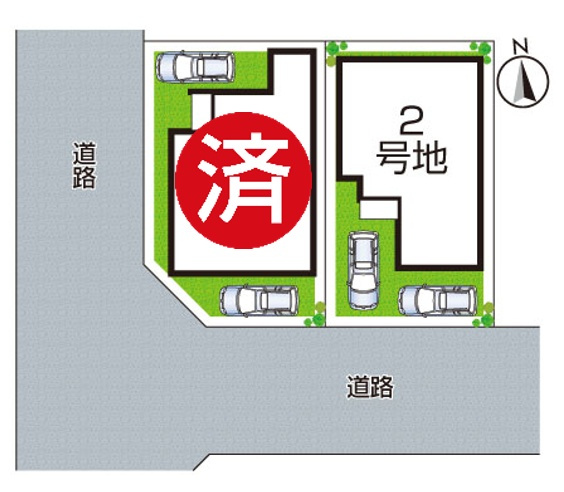 神戸市北区小倉台　第6期　新築一戸建ての区画図|全2区画