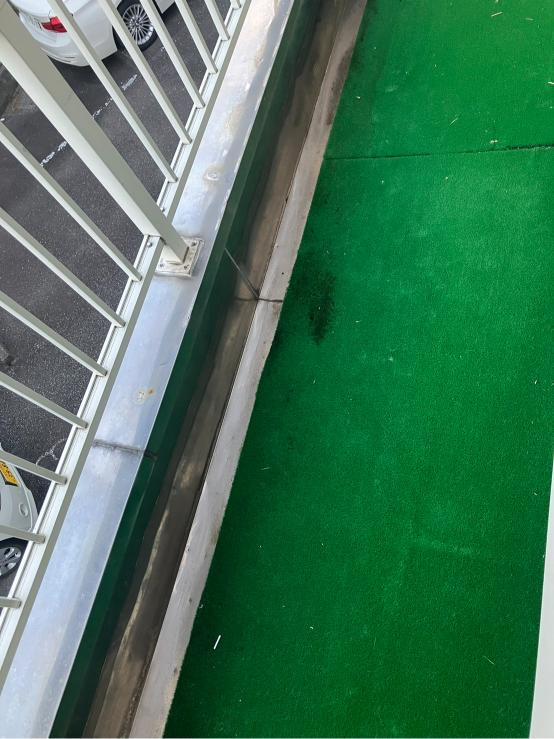 コーポリバティのバルコニー