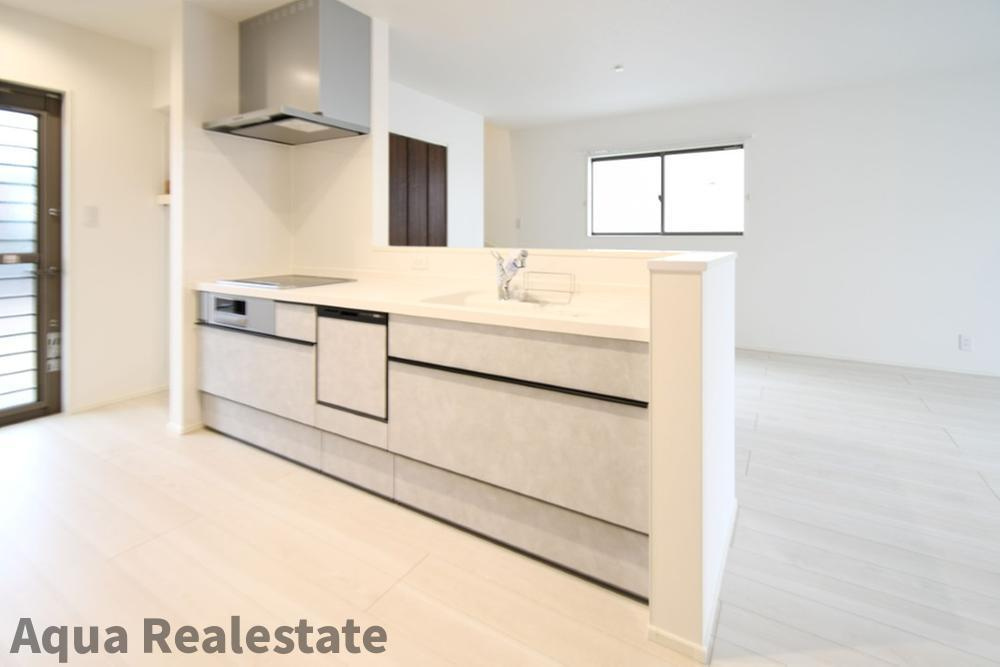 オール電化デザイナーズハウス高松市新田町建売⑤のキッチン|お料理しやすいキッチンです　※同仕様の施工事例です。