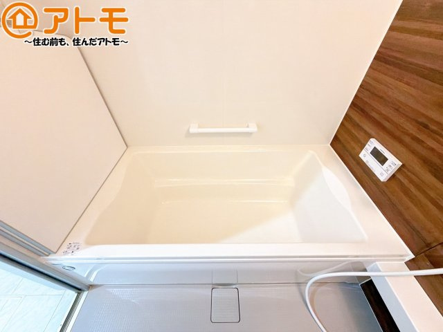 【浴室】 | 焼津市田尻北　戸建　2号棟 | ボタンひとつで湯張りのできるオートバスは、追い炊きも給湯温度の変更も楽々♪