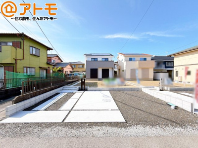 【駐車場】 | 焼津市田尻北　戸建　1号棟 | 3台の駐車スペースです♪庭スペース有り！