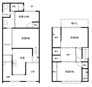 壬生森前町テナントの間取り