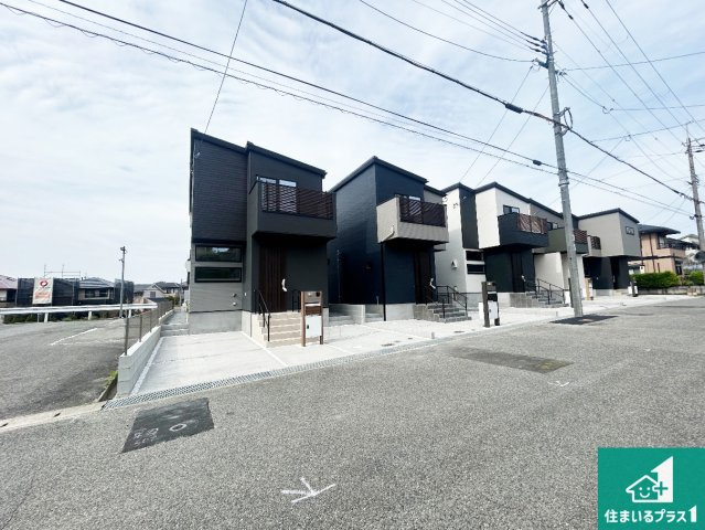 神戸市北区鹿の子台北町　第1期　新築一戸建ての外観|お客様に長く安心して住んでいだだける事にこだわった家づくり！住んでからのアフターサービスにもしっかりと取り組んでいます！