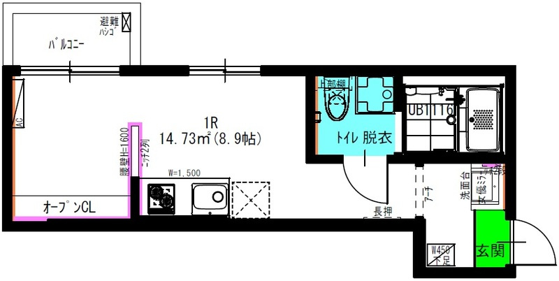 RadIAnce七里（レイディエンスナナサト）の間取り