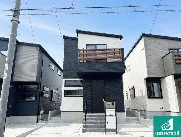 神戸市北区鹿の子台北町　第1期　新築一戸建ての外観|お客様に長く安心して住んでいだだける事にこだわった家づくり！住んでからのアフターサービスにもしっかりと取り組んでいます！