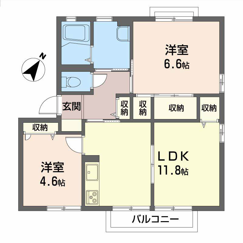 大町ガーデンライフB棟の間取り