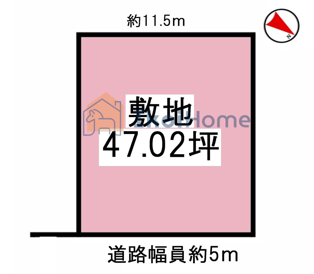 神戸市西区樫野台6丁目　土地の土地図|●年中無休：当日予約可●前面道路幅員約5ｍございますので広々しております！