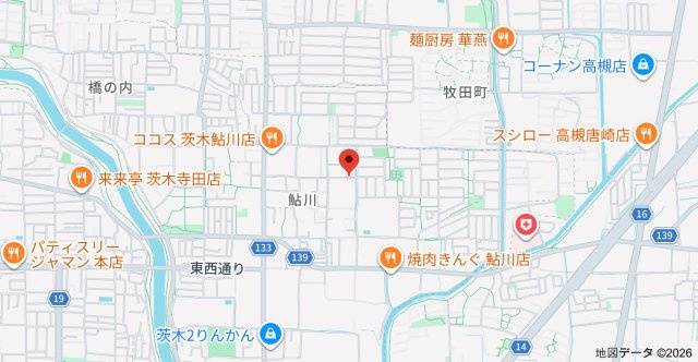 メルシー茨木鮎川の地図