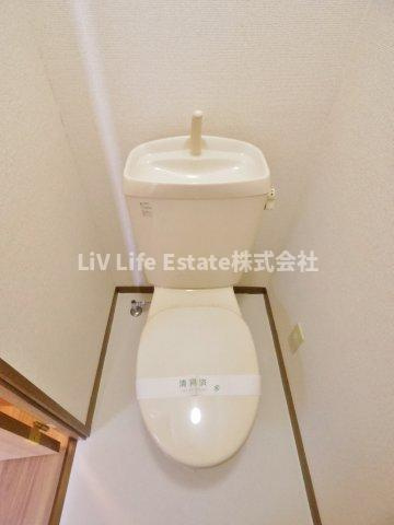 東村山市野口町３丁目のアパートのトイレ