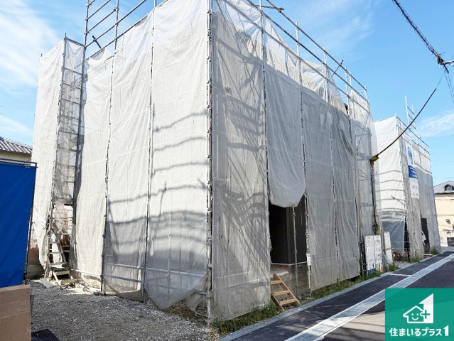 ◆岸和田市岸城町　第2期　新築一戸建ての外観|現在の進捗状況です！順調に作業進行中、完成が待ち遠しいです！詳細の間取り等、お気軽にお問い合わせください！