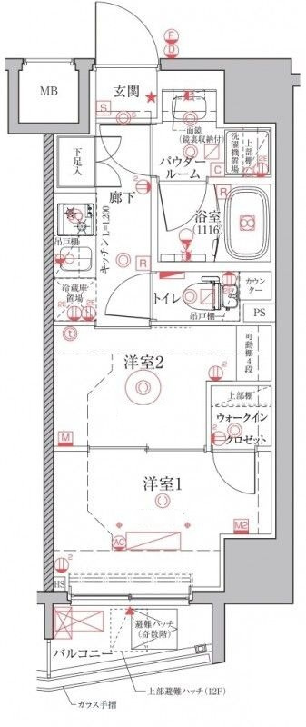 クレイシアIDZ上野の間取り|間取りです。