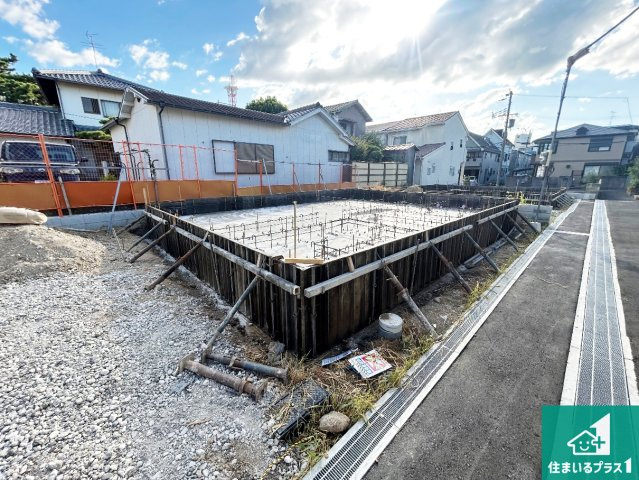 岸和田市岸城町　第2期　新築一戸建ての外観|現在の進捗状況です！順調に作業進行中、完成が待ち遠しいです！詳細の間取り等、お気軽にお問い合わせください！